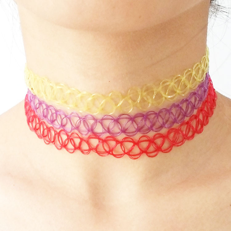 12-shine-colors-Handmade-Hot-Selling-Vintage-Stretch-Tattoo-font-b-Choker-b-font-Necklace-Gothic