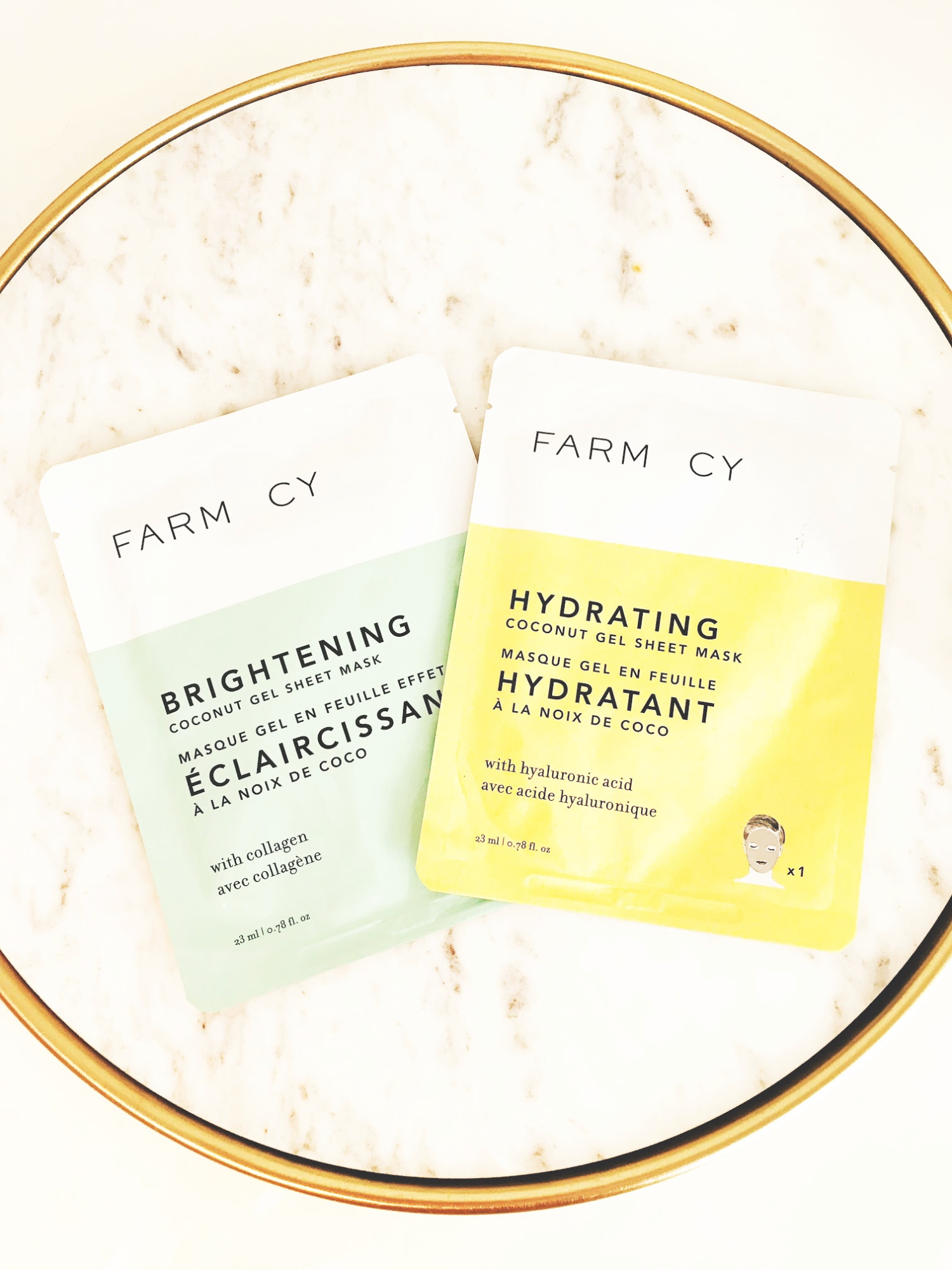 Farmacy Brightening and Hydrating Coconut Gel Masks