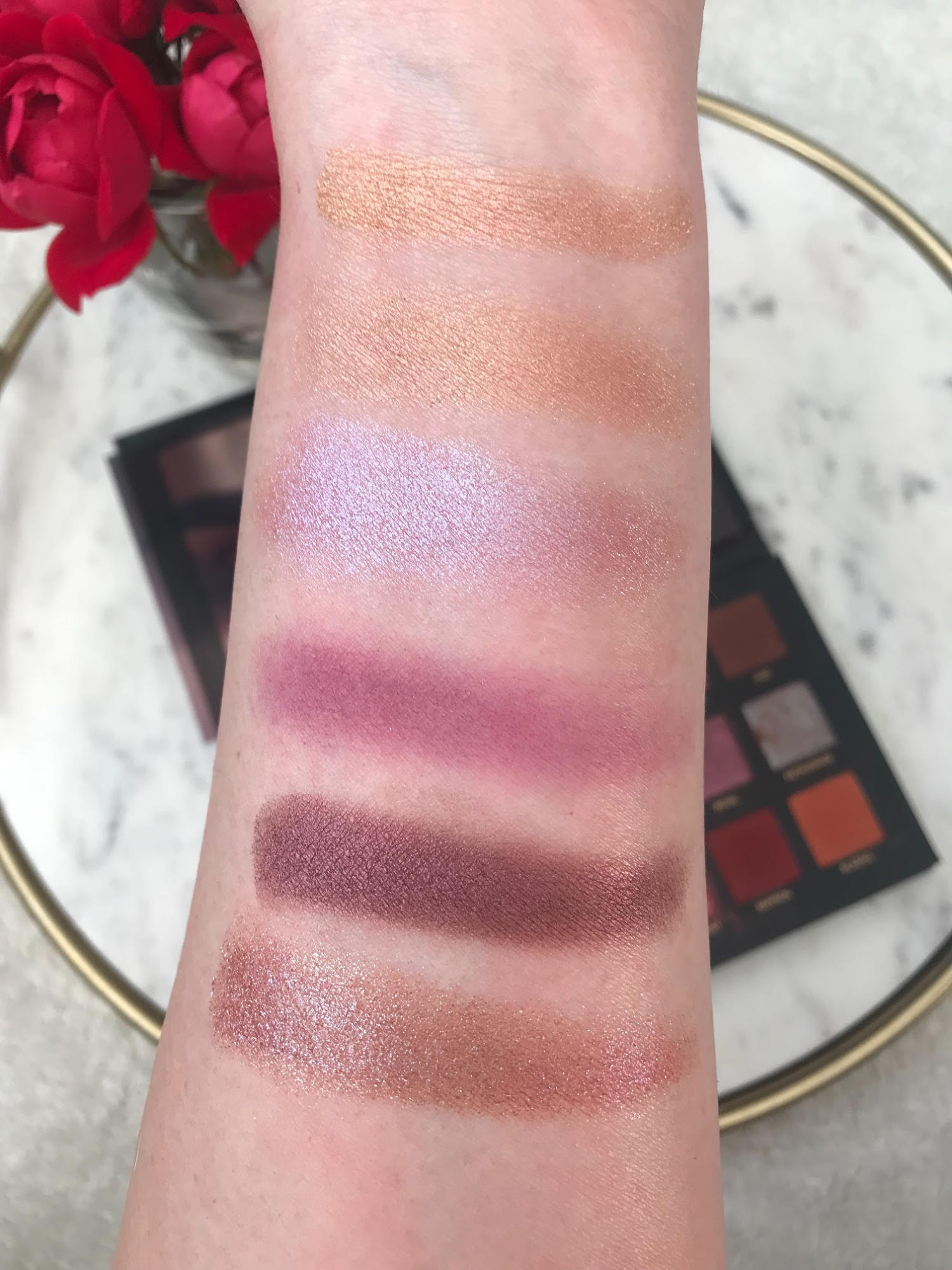 STH Huda Beauty Desert Dusk Swatches